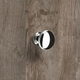 Bouton Cirpi, H 27 mm, ø 30 mm, chromé brillant