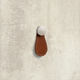Knop Galati, L 27 mm, B 3 mm, H 57 mm, lichtbruin leer
