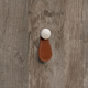 Knop Galati, L 27 mm, B 3 mm, H 57 mm, lichtbruin leer