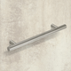 stanggreep Hale, boorafstand 384, L 444 mm, H 35 mm, ø 12 mm, roestvrij staal finish geborsteld