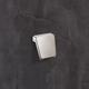 Bouton Milo, entraxe de perçages 16, L 40 mm, B 41 mm, H 28 mm, aspect inox brossé