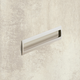 greep om in te laten Misnia, boorafstand 160, L 180 mm, B 54 mm, H 18.5 mm, Vernikkeld mat finish