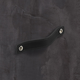 Poignée Nica, entraxe de perçages 64, L 94 mm, B 25 mm, H 3 mm, cuir noir