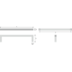 Greep fitis gietijzer zwart ba 160mm l170mm