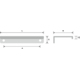 Profielgreep RVS mat ba 64mm L 96mm
