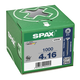 Houtschroef SPAX-S PK Pozidrive met verzonken kop 4 x 16