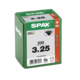 Vis à bois noir SPAX-S TP Pozidrive avec tête fraisée 3 x 25