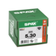 Vis à bois noir SPAX-S TP Pozidrive avec tête fraisée 5 x 30