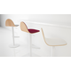 Tabouret tabu tes blanc rond|mystic moutarde 
