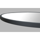 Miroir rond d600mm+ann noir s/s led, non-chauf 