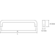 Greep lipp ba320 l333 zamak mat zwart