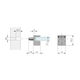 Support tablette Kristal nickeled.5mm pour tablett e en verre 