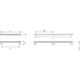 Greep GRAF BIG BA192 L224 aluminium geborsteld zwart