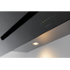 Novy Vision 90 cm zwart glas wanddampkap recircul