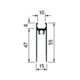 Profil-U horizontal inférieurRI-Base 4m alu argent  