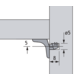 legplankdrager Sekura 2, ø 5 mm, Spuitgietzink vernikkeld