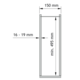 Vs sub slim uittrekmand + handdoekdrager chroombxh bxhxd 150x530x495mm