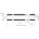 Raidisseur plan de travail 800mm galvanise  