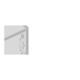 Push to open Silent, voor schroefbevestiging, wit