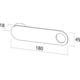 Tf-line porte-manteaux rabattable loop antracithe 