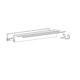 AvanTech YOU set zijwand h77 l550mm antraciet L/R zonder frontbevestiging
