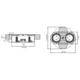 Eight blanc  d-nl-l 1 prise + 1 usb  
