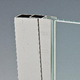 Overgangsprofiel, voor 8/10 mm glas, L2300, glanzend aluminium