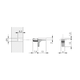 Support tablette K-Line d.5mm nickel pour verre 