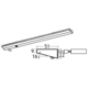 Angolo Led 900mm 14W 230V 3000K inox 