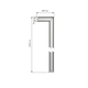 Amari structure sol/mur h.2200 x b.300mm alu 