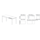 Table ext. Toy 100x60 anthra-verre anthracite 