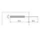 Porte-Serviette 2 bras chrome - 325mm 