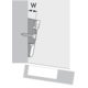 Adaptateur d'angle pour plaques de montage cruciformes, 5°