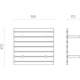 Filo tiroir haut supp assiettes V3 60 noir 