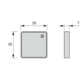 Led senseur capacitive 12v/36w  