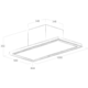 Skydome plafond aspiration blanc 100 cm 