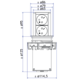 Elevator rvs-look d-l-nl 2 stopcontacten