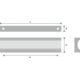 Poignee alu 288x348mm anodise 
