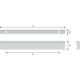 Poignee profile 320/400mm inox look 