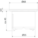Pix inbouwstopcontact d-nl-l wit/zwart/rvs-look