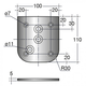 Pied de table dismo2 h.110cm inox  