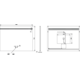 Miroir 1000x750 led haut+kelvinch.+chauff 