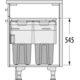 Hailo Laundry Carrier k.45 2x33l grijs