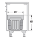 Hailo tandem 3x8l antraciet