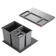 Hailo allegro c.60 cm h.295 mm 18+2x8l anthracite 