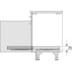 Hailo laundry lade k.60cm haak grijs