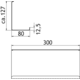 TransFORM support tablette noir 120x300x80mm 