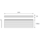 Mec sign SHelf 584mm noir 