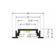 Led profiel Groove14 F 3000 anodisé 