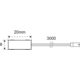 Lite Track plug&play câble raccord. 24V (2 pcs) 
